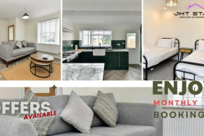 2-Bed Home by JMT Stays l Swansea Short Lets & Serviced Stays l Free Wi-Fi l Free Parkling